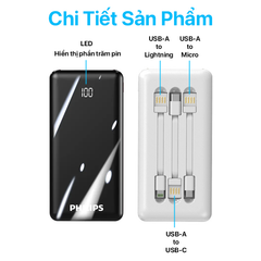 Pin sạc dự phòng Philips 30.000mAh DLP9693KW/97