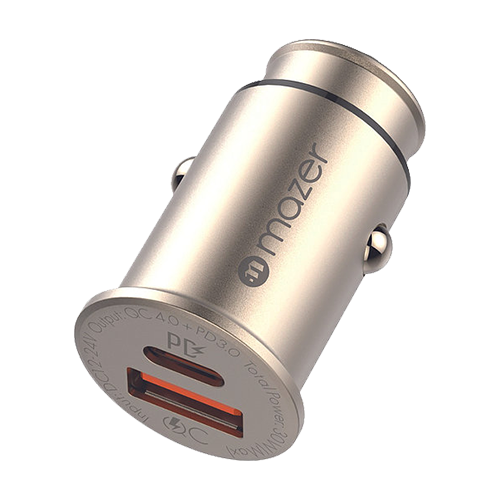 Củ Sạc Oto Mazer Infinite.DRIVE SuperMINI USB-C PD30W+USB-A QC3.0 Car Charger