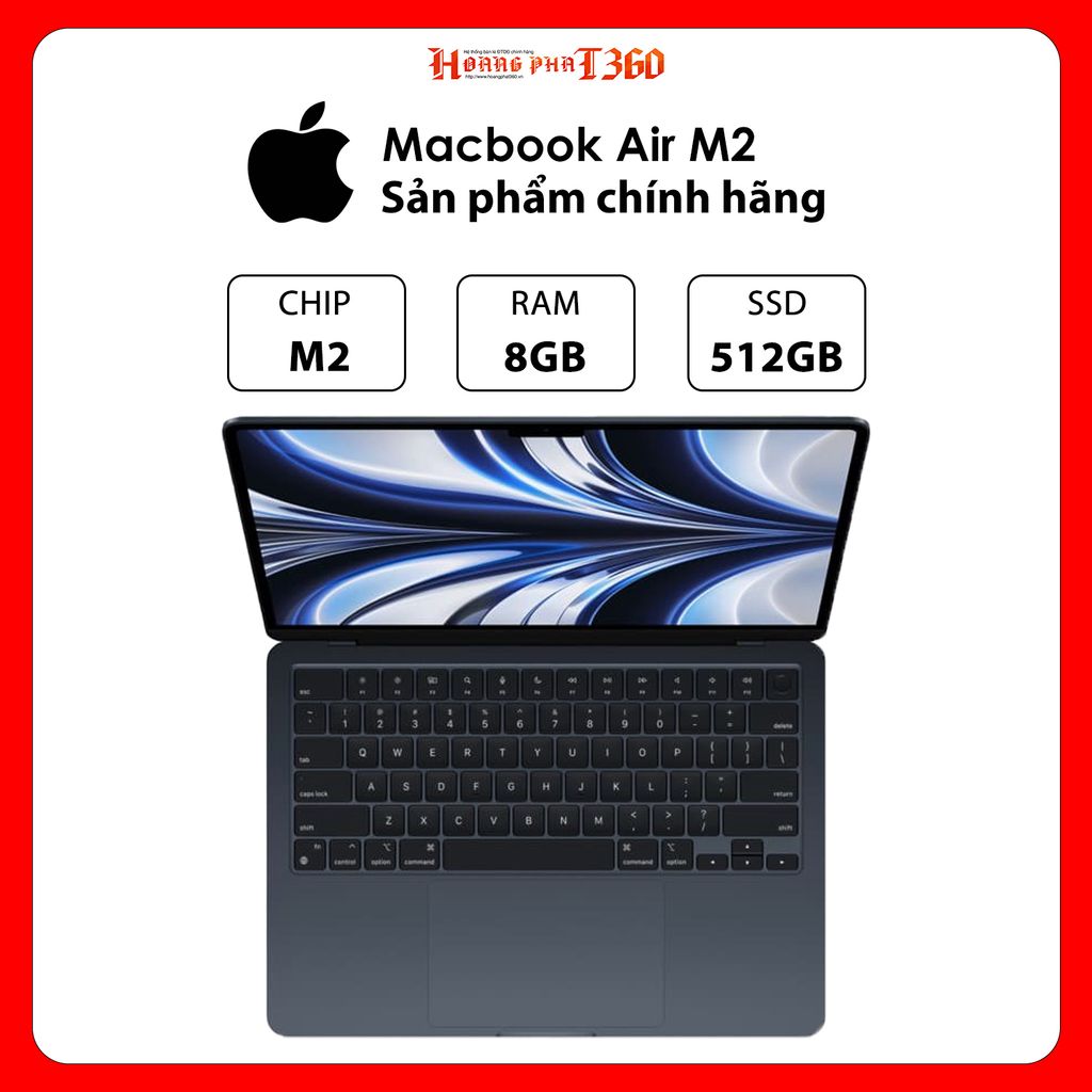 Macbook Air M2 8GB/512GB - Nhập Khẩu