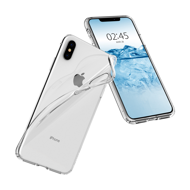 Ốp trong suốt chống va đập iPhone X/XS Spigen Crystal Flex Crystal