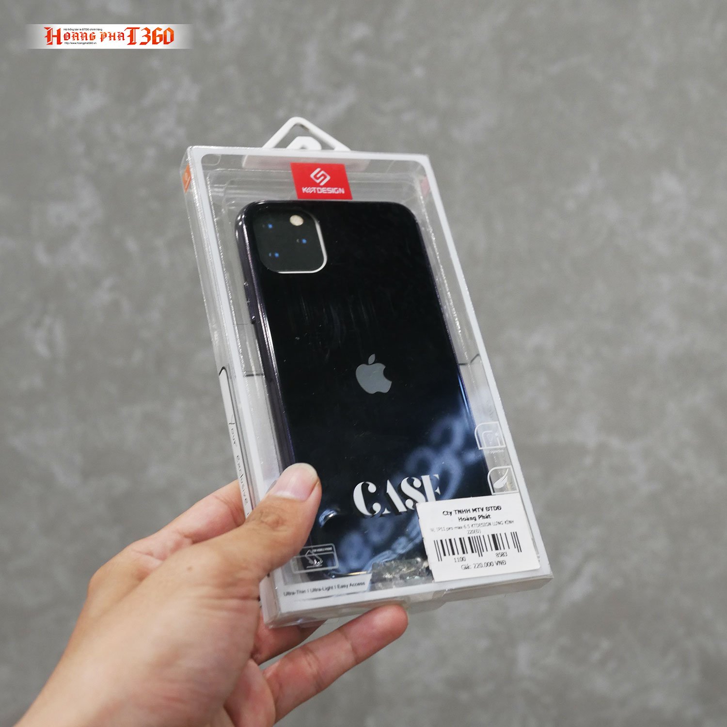 Ốp lung iPhone 11 Pro Max KTDesign Lưng Cường Lực