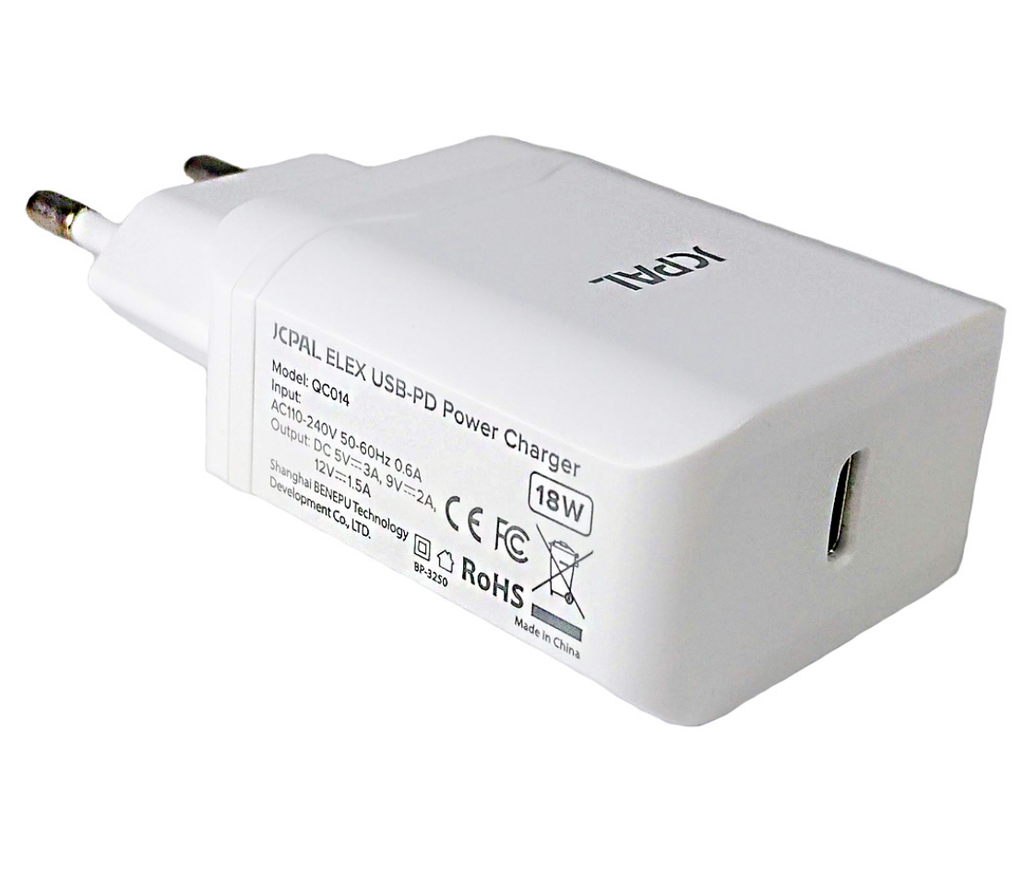 CỐC SẠC NHANH JCPAL 18W USB-C PD