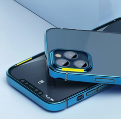 Ốp lưng Silicone dẻo trong suốt viền màu Baseus Shining Case cho iPhone 12 Series