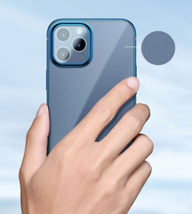 Ốp lưng Silicone dẻo trong suốt viền màu Baseus Shining Case cho iPhone 12 Series