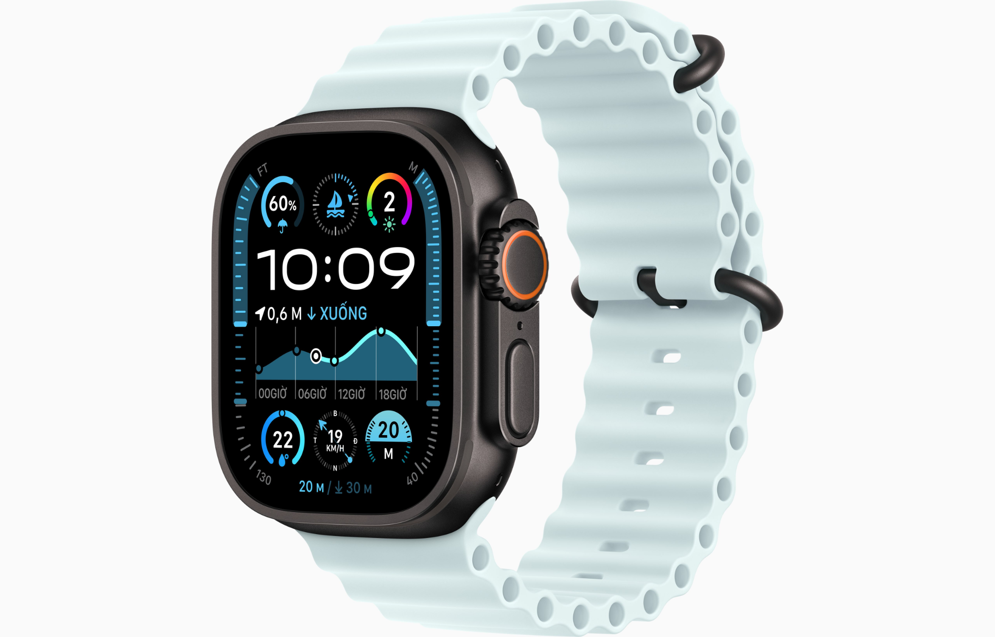 Apple Watch Ultra 2 49mm l Khung Titan l Dây Ocean - Chính Hãng VN/A (2024)