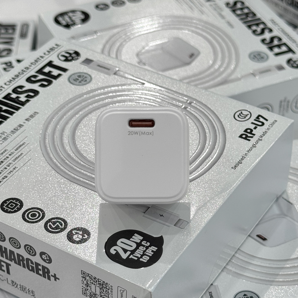Bộ sạc nhanh PD 20W TypeC to Lightning RP-U7