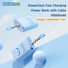 Pin Dự Phòng ROCK Doraemon PowerSack with Cable 10000mAh 22.5W