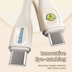 Cáp Sạc Nhanh ROCK Doraemon Type-C to Type-C 60W 1.2M