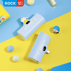 Pin Sạc Dự Phòng ROCK Doraemon màn LED 4800mAh PD20W Lightning