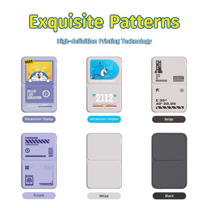Pin Dự Phòng ROCK Doraemon Magnetic Wireless P83 5.000mAh