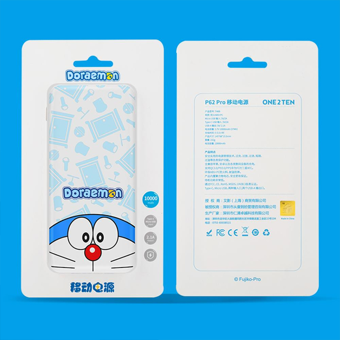 Pin Dự Phòng ROCK Doraemon Power Bank 10.000mAh