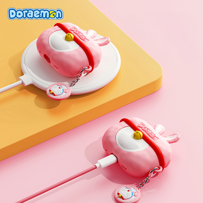 Ốp Silicon Rock Doraemon cho Airpods 4 Rabbit Style