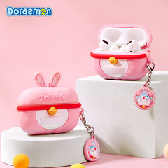 Ốp Silicon Rock Doraemon cho Airpods 4 Rabbit Style