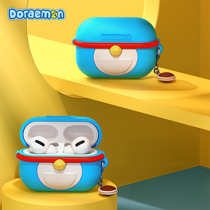 Ốp Silicon Rock cho Airpods 4 Doraemon Style