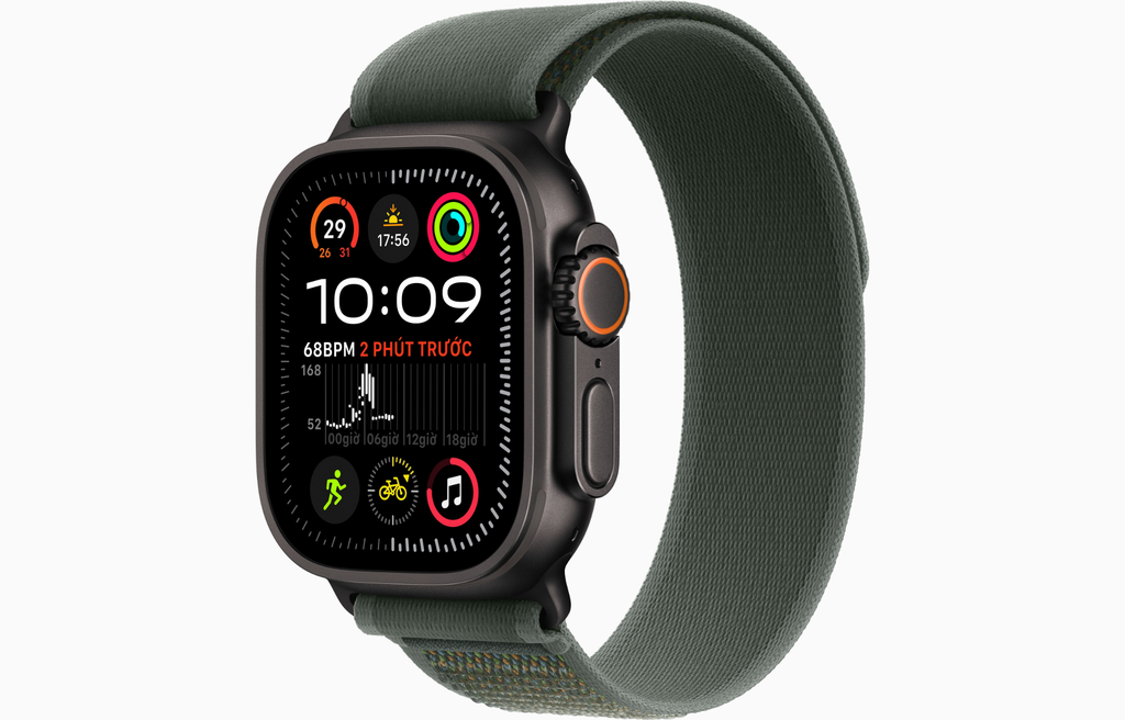 Apple Watch Ultra 2 49mm l Khung Titan l Dây Quấn Trail - Nhập Khẩu (2024)