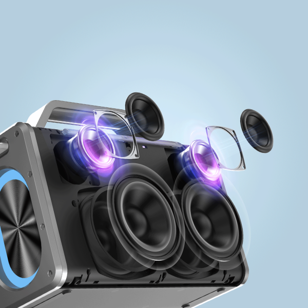Loa karaoke kháng nước SOUNARC K2 ( Tặng kèm 2 Micro)