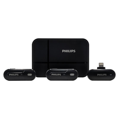 Bộ micro không dây cài áo Philips DLM9002L kết nối cổng Lighting (1 Receiver + 2 Mic)