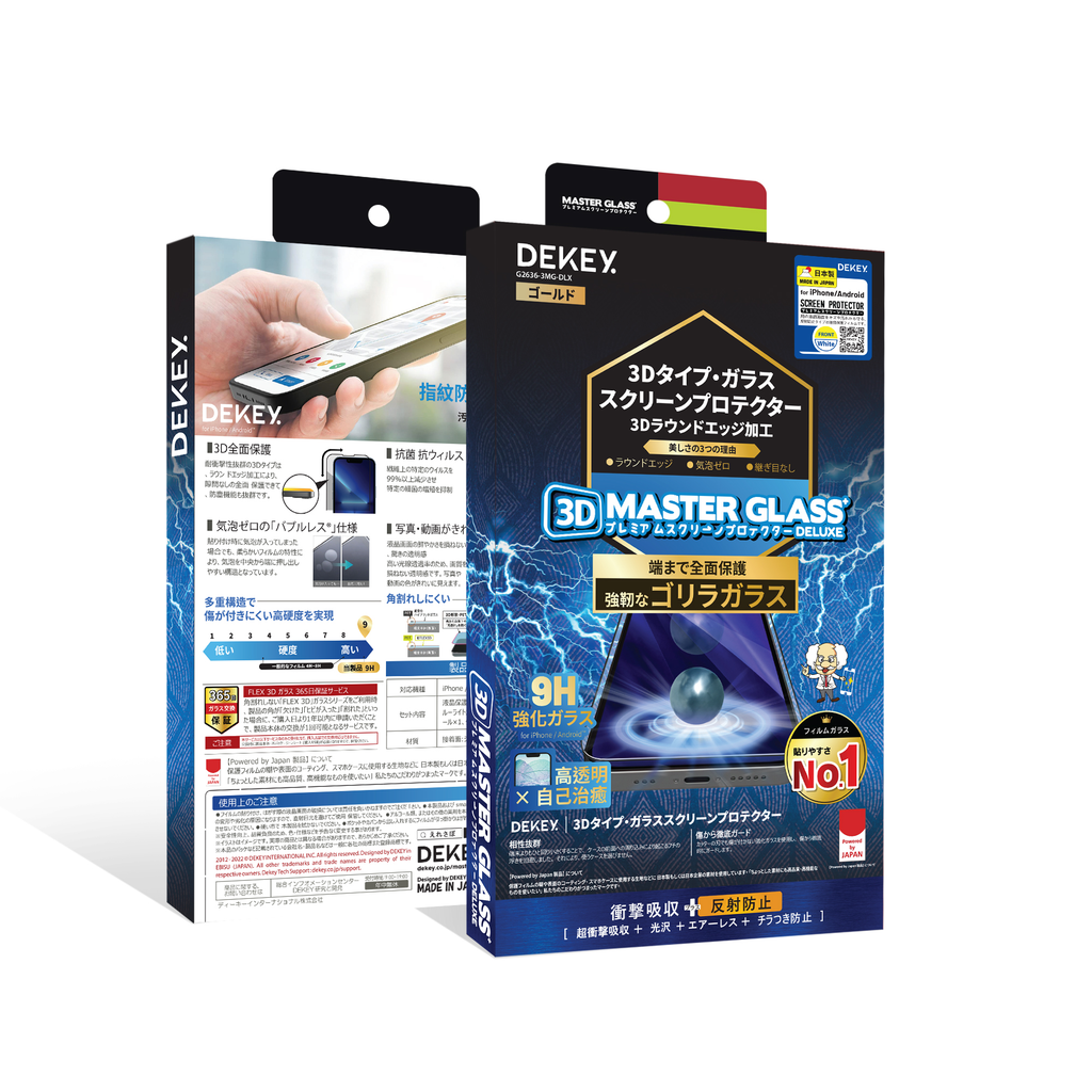 Kính cường lực Dekey 3D Master Glass Deluxe iPhone 15 Series