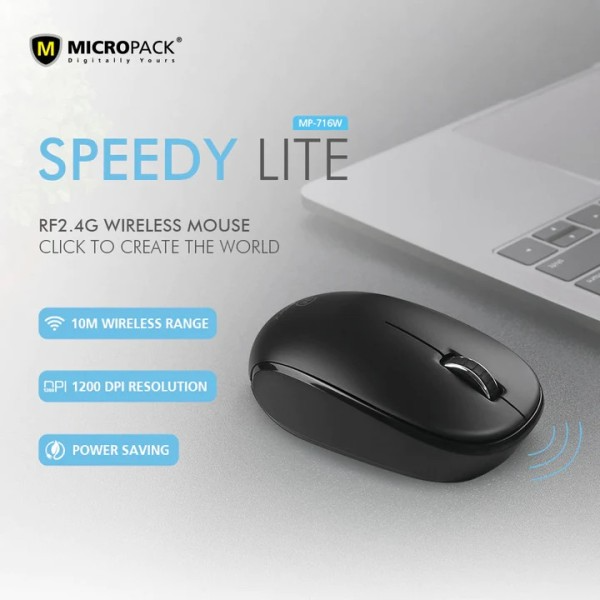 Chuột không dây MicroPack SPEEDY LITE MP-716W