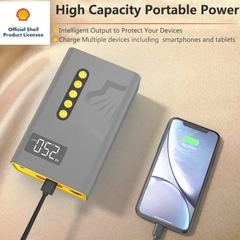 Bơm lốp xe Shell 4in1 điều khiển bằng tay SL-AC001JP