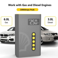 Bơm lốp xe Shell 4in1 điều khiển bằng tay SL-AC001JP
