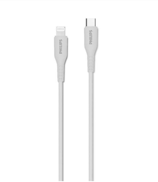 Cáp sạc Philips Type C to lightning cable, 1.2M