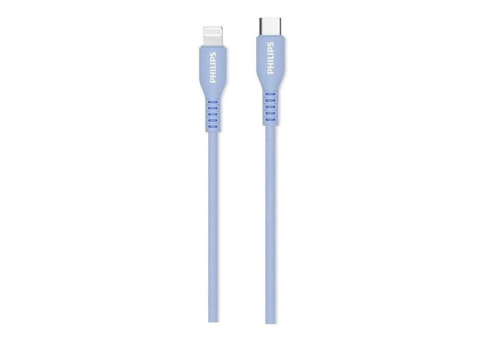 Cáp sạc Philips Type C to lightning cable, 1.2M