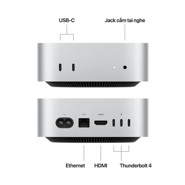 Mac Mini M4 12CPU-16GPU 24GB/512GB MCX44 - Chính hãng