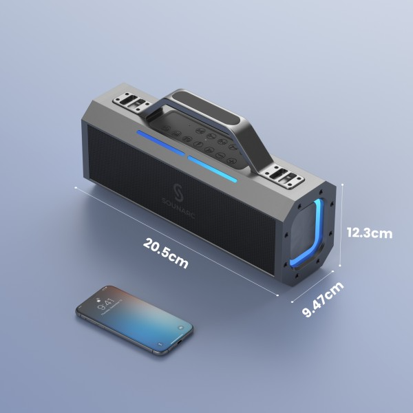 Loa karaoke kháng nước SOUNARC K1 (Tặng kèm 2 Micro)