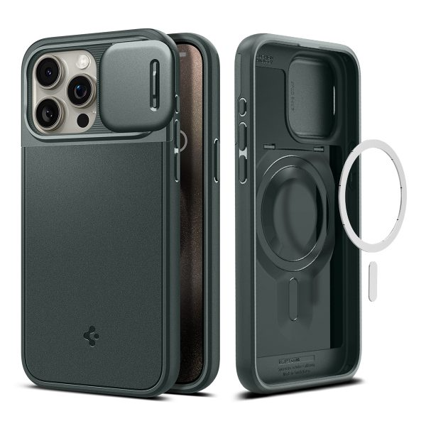 Ốp lưng Spigen iPhone 15 Pro Max Optik Armor Black