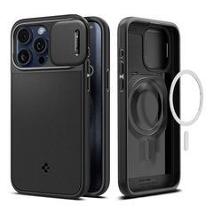 Ốp lưng Spigen iPhone 15 Pro Max Optik Armor Black