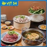  Lẩu riêu cua - Bắp bò - Sườn sụn (nhỏ) 