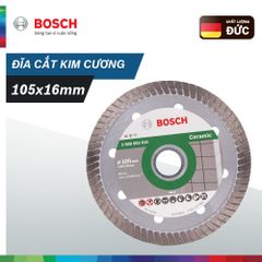 Đĩa cắt gạch kim cương bosch turbo ceramic 105x16mm