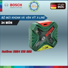 Bộ mũi khoan và vặn vít X-line 34 chi tiết