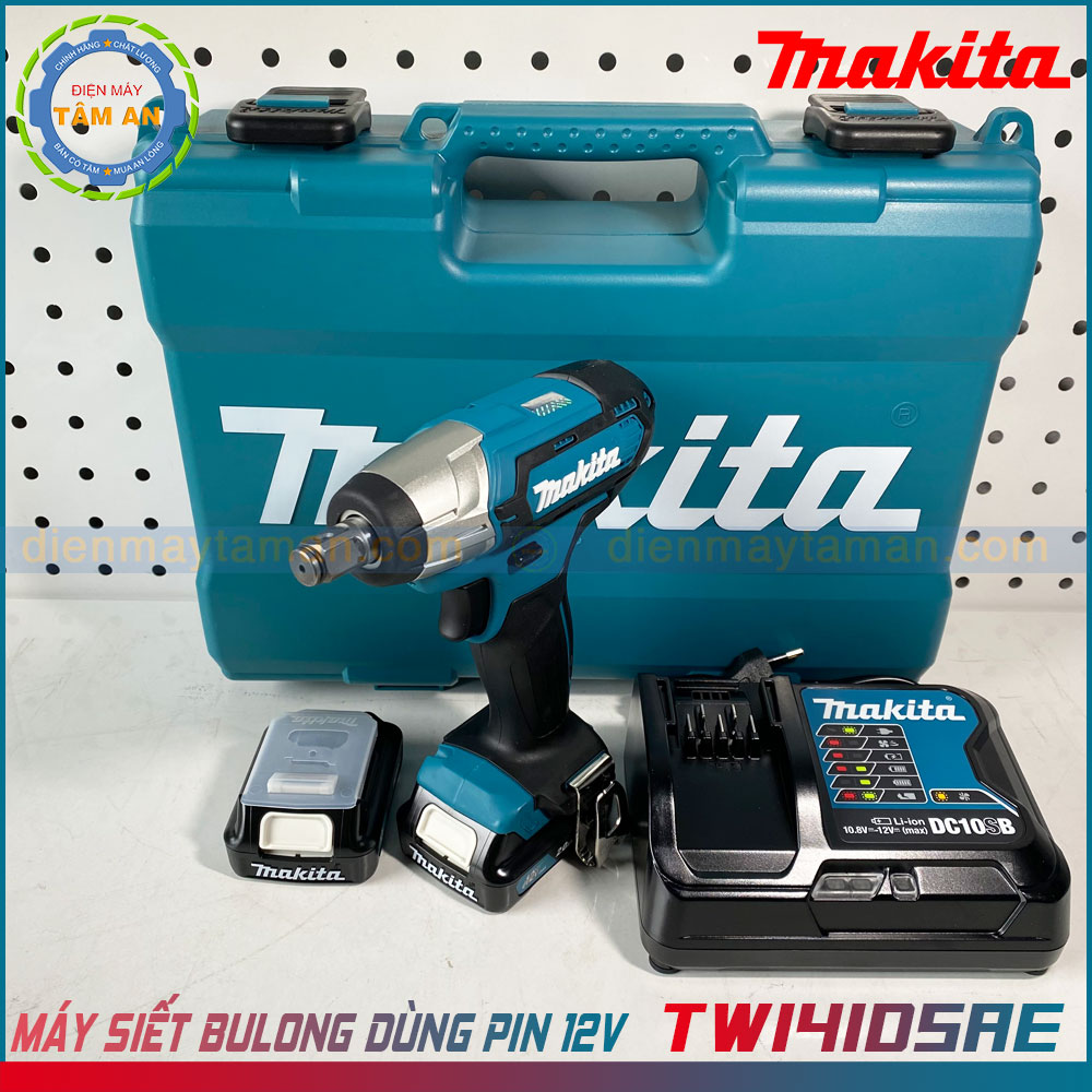 Bộ máy siết bulong dùng PIN makita 12Vmax TW141DSAE – Điện Máy Tâm An