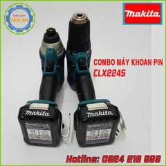 Bộ sản phẩm dùng PIN Makita CLX224S (TD110D và DF333D 12V 1.5Ah)