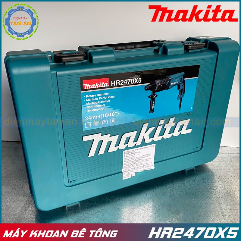 Máy khoan bê tông ba chức năng chính hãng Makita HR2470X5 – Điện Máy Tâm An