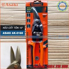 Kéo cắt tôn 10 inch đầu lệch trái ASAKI AK-0168