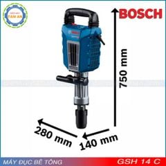 Máy đục bê tông Bosch GSH 14C (1750w/22MM/28J)