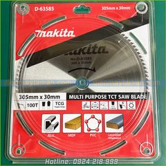 Lưỡi cắt đa năng MDF/PVC/ALU 305mm 100 răng D-63585