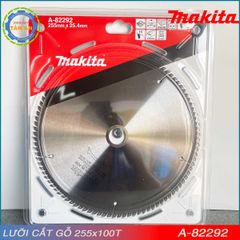 Lưỡi cắt gỗ 255x25.4mm 100T makita A-82292 chính hãng