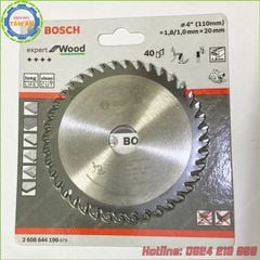 Lưỡi cưa gỗ Bosch 110mmx20mm T40 2608644190