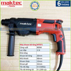 Máy khoan bê tông 26mm Maktec MT871 chính hãng