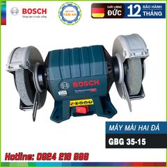 Máy mài hai đá BOSCH GBG 35-15 | Công suất 350W | Đá 150mm