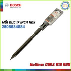 Mũi đục chuôi lục giác 17 Inch đầu nhọn bosch 2608684884