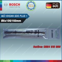 Mũi khoan BOSCH SDS Plus 1 F8x100/160mm 2608680270