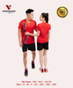 Bộ Vinapro nam nữ A12 - A13 Đỏ