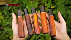 Cán dao Nhật bát giác gỗ mun, cẩm - CN07