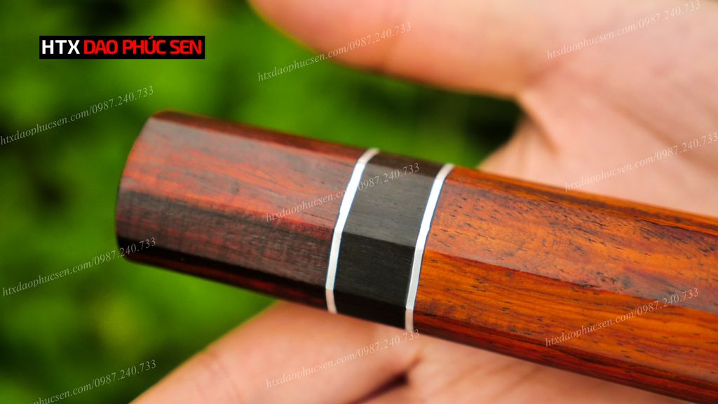 Cán dao Nhật bát giác gỗ cẩm, mun - CN11 DAO VIP CAO BẰNG