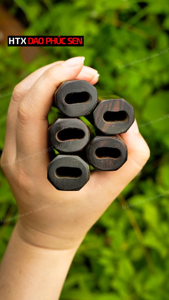 Cán dao Nhật bát giác gỗ mun - CN03 DAO VIP CAO BẰNG